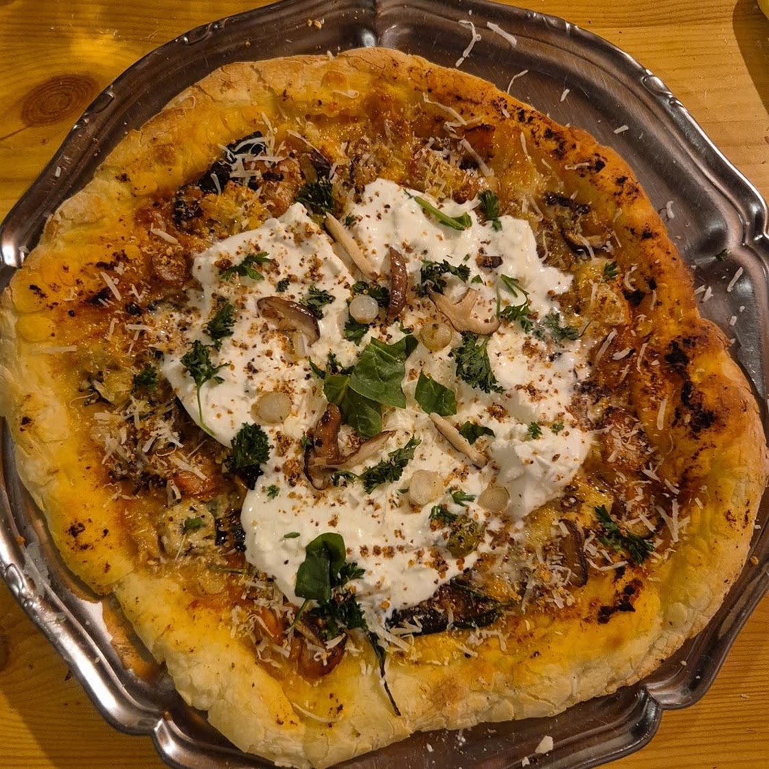 Pizza 4 fromage forestière kebab