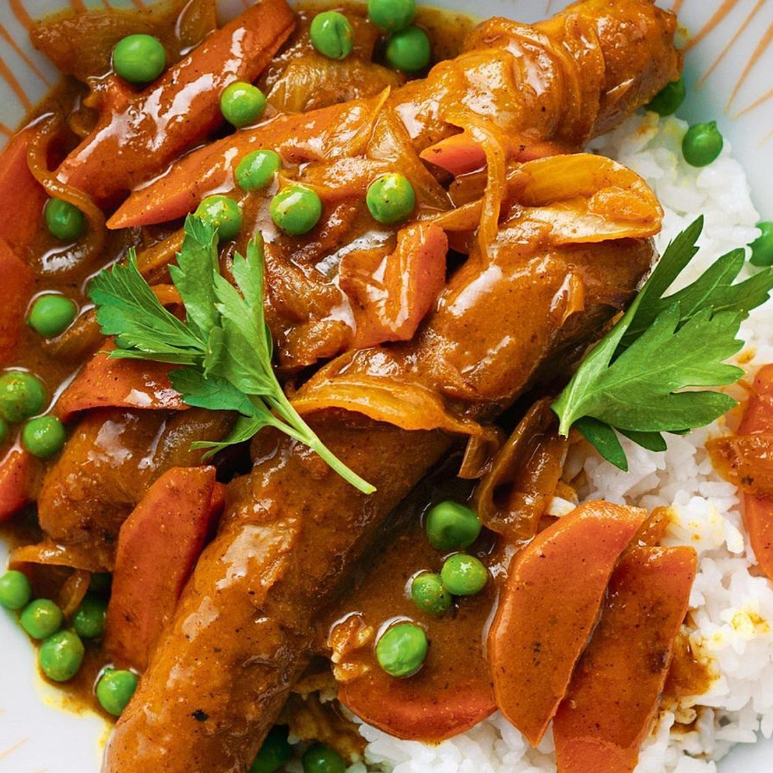 Curried Sausages Recipe | Succulent Snags & Rich Gravy Sauce