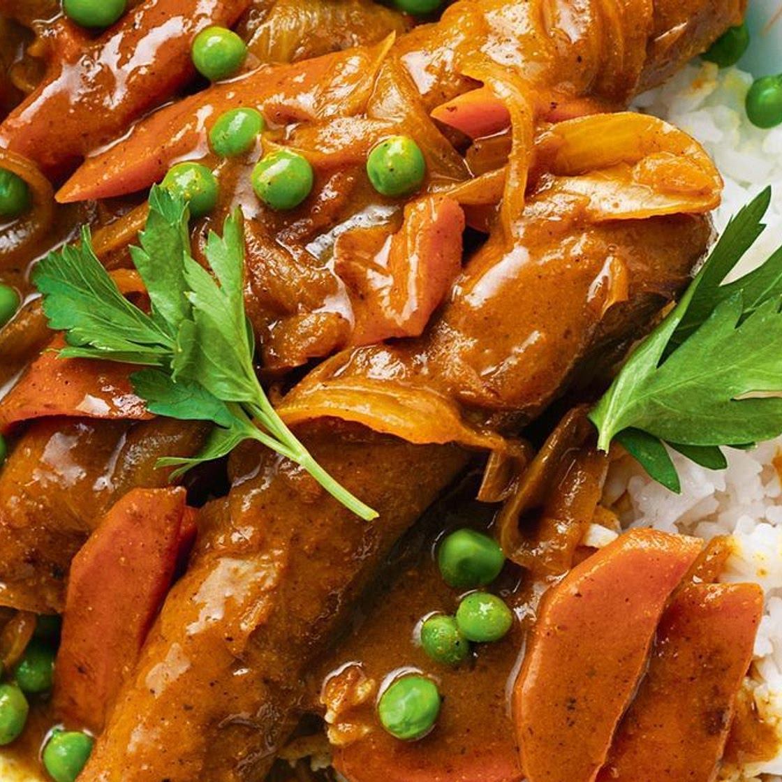 Curried Sausages Recipe | Succulent Snags & Rich Gravy Sauce