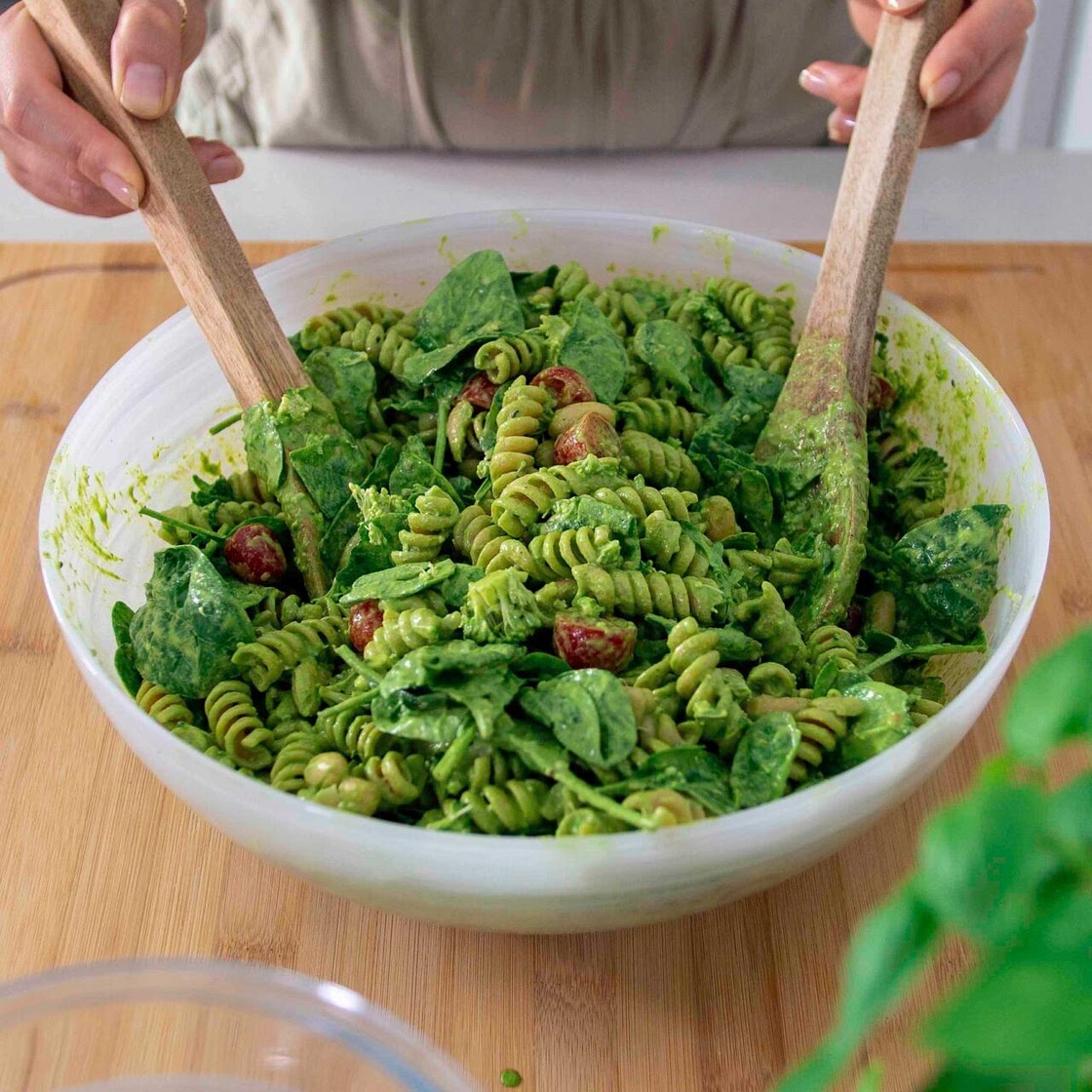 Pistachio Pesto Pasta Salad