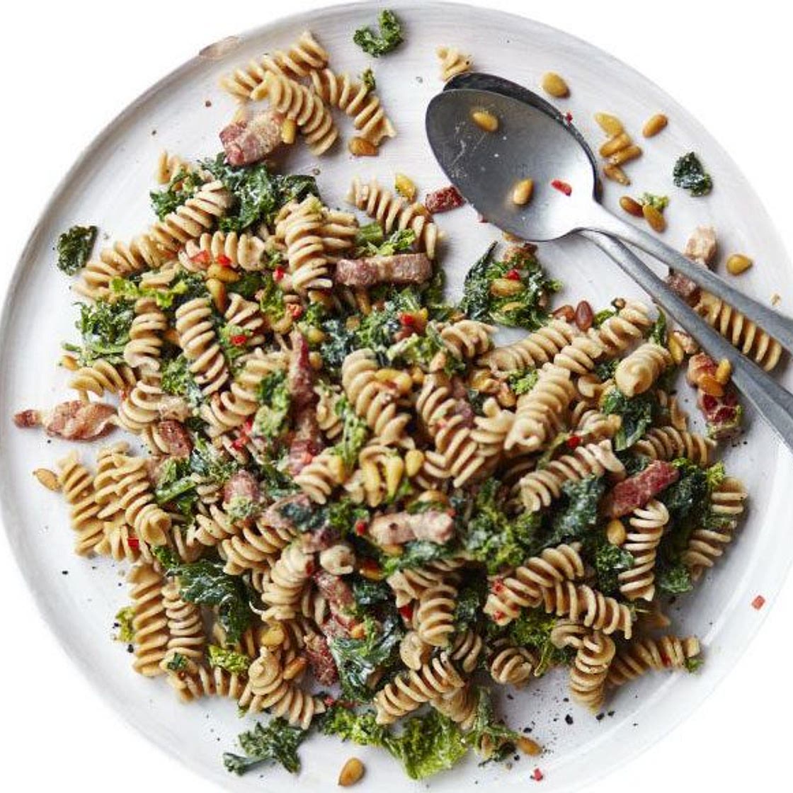Kale & smoky bacon pasta