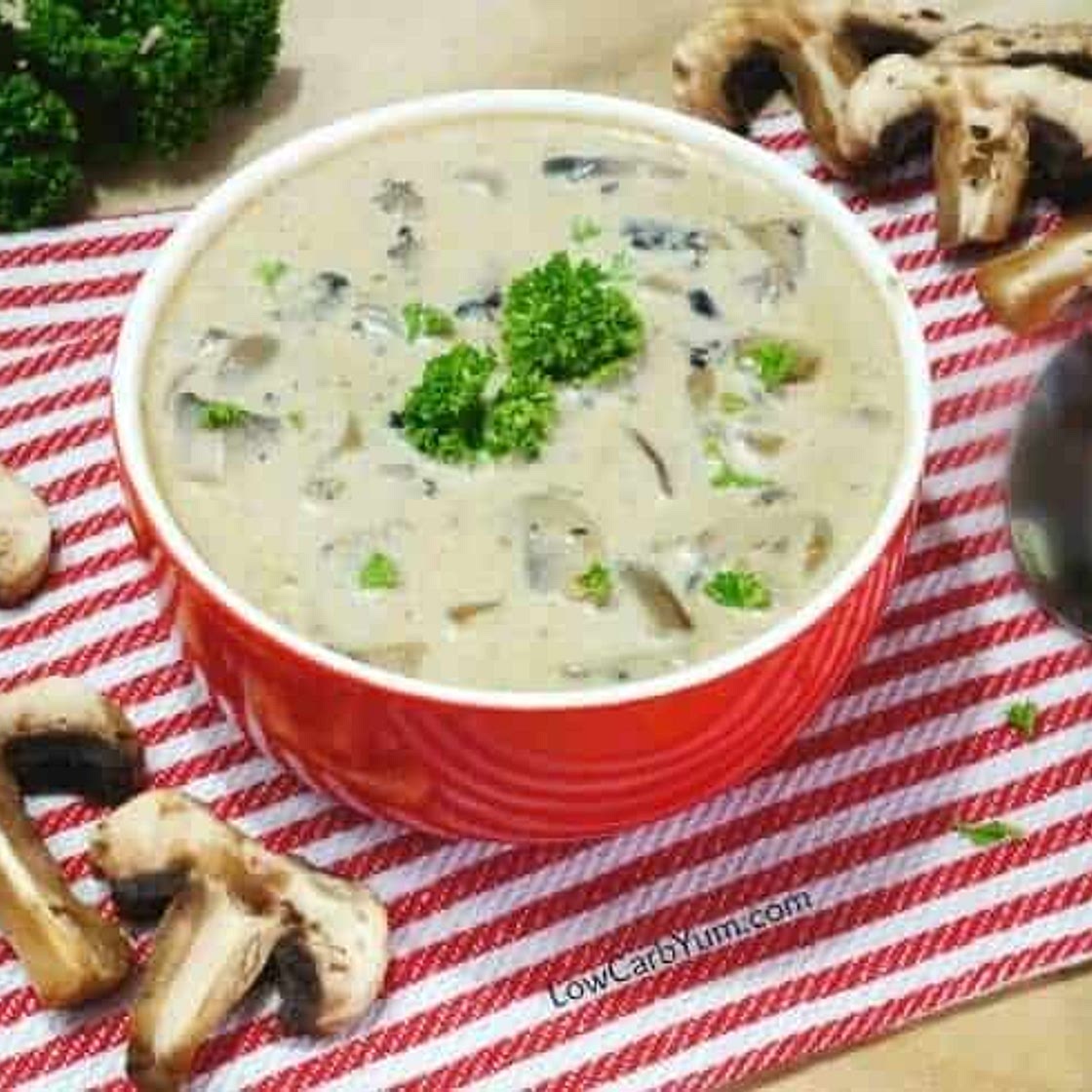 Cream of Mushroom Soup (Low Carb)
