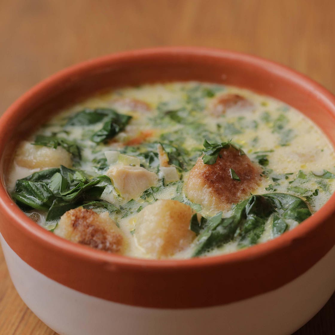 Chicken & Cauliflower Gnocchi Soup Recipe by Tasty