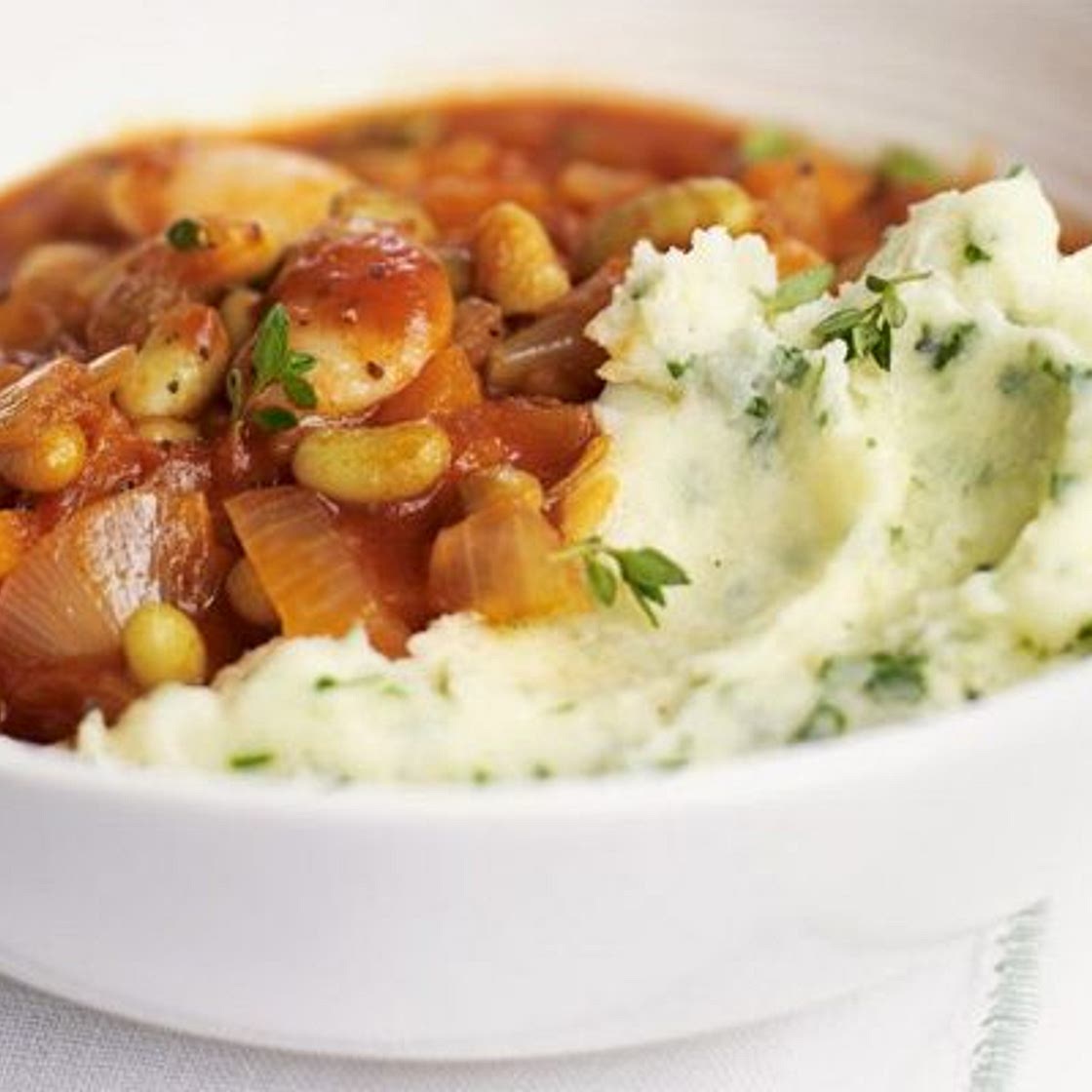 Somerset stew with cheddar & parsley mash