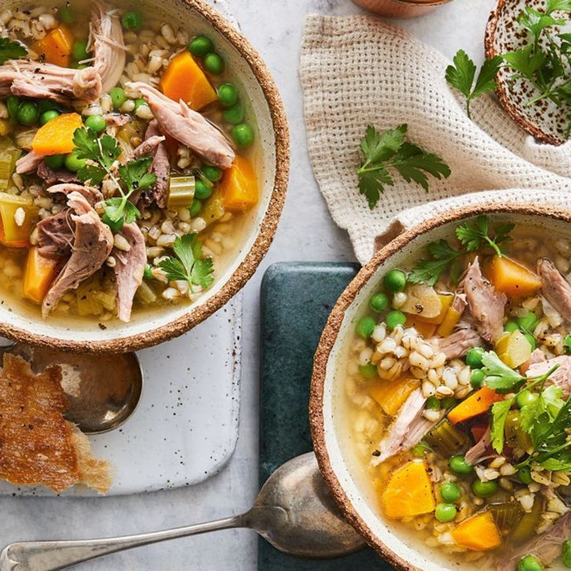 Slow-cooker lamb and barley soup recipe