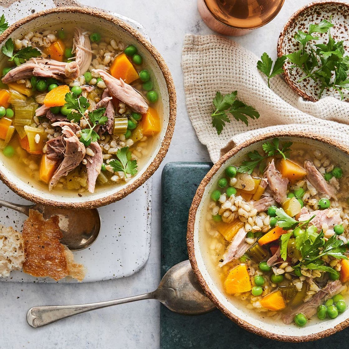 Slow-cooker lamb and barley soup recipe