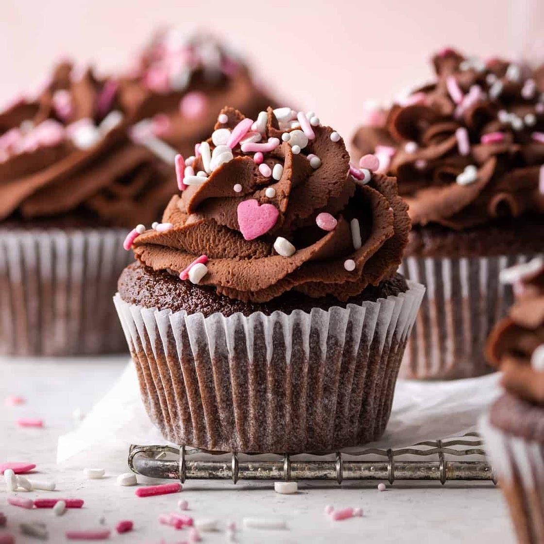 Small Batch Gluten Free Chocolate Cupcakes