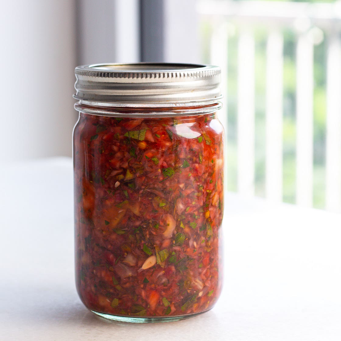 Pickled Strawberry Tops