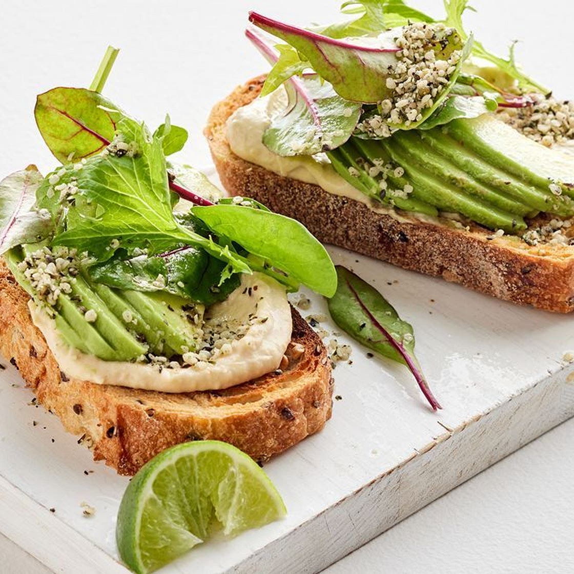 Avocado and hummus toast recipe