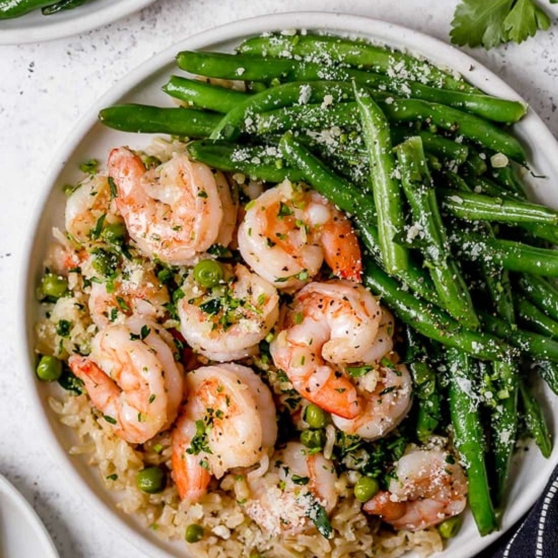 Shrimp, Peas and Rice
