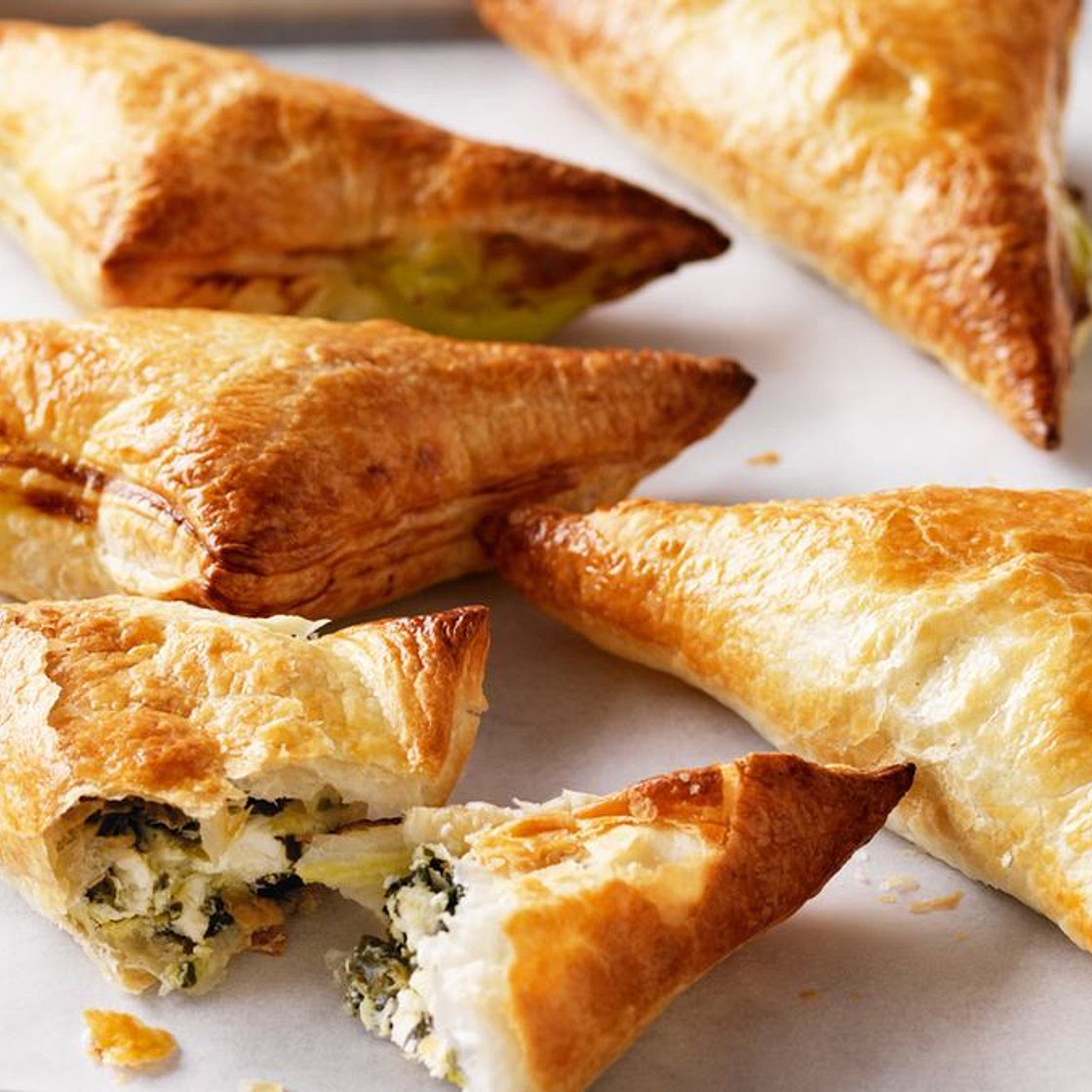 Spinach & feta turnovers