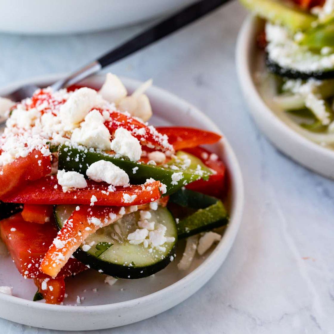 Shopska Salata Bulgarian Tomato Salad