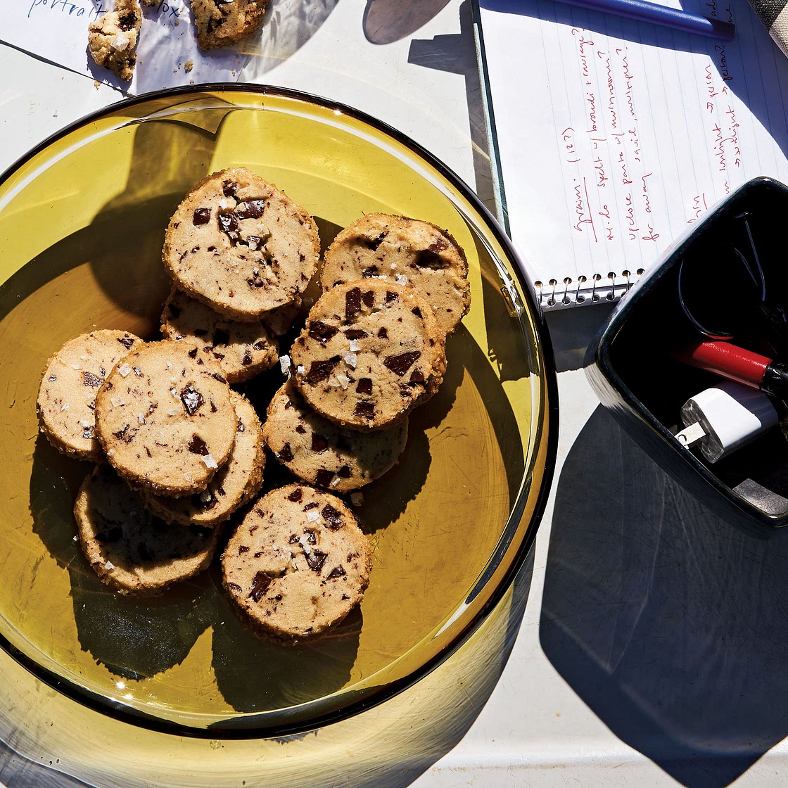 Salted Butter and Chocolate Chunk Shortbread