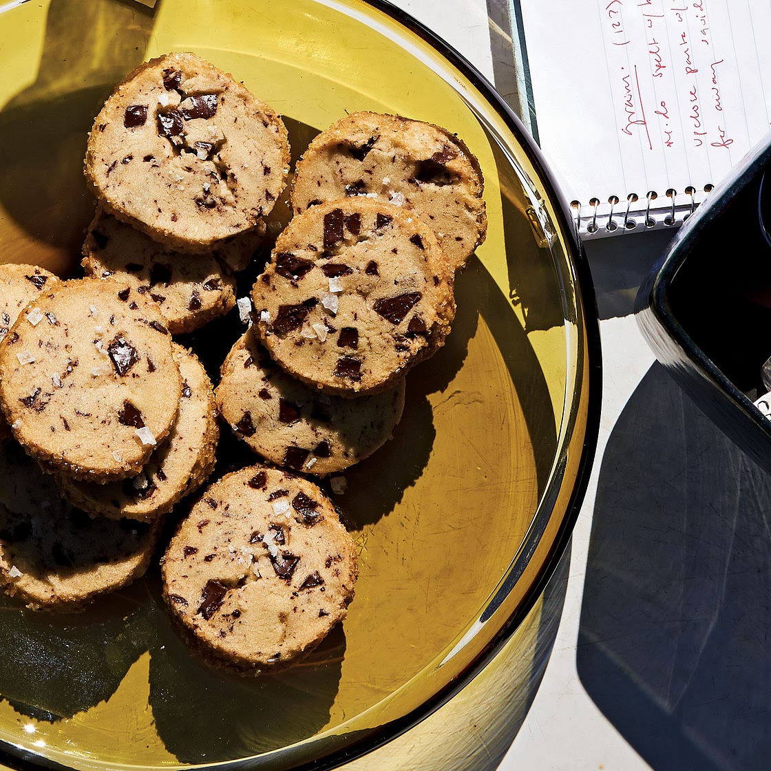Salted Butter and Chocolate Chunk Shortbread
