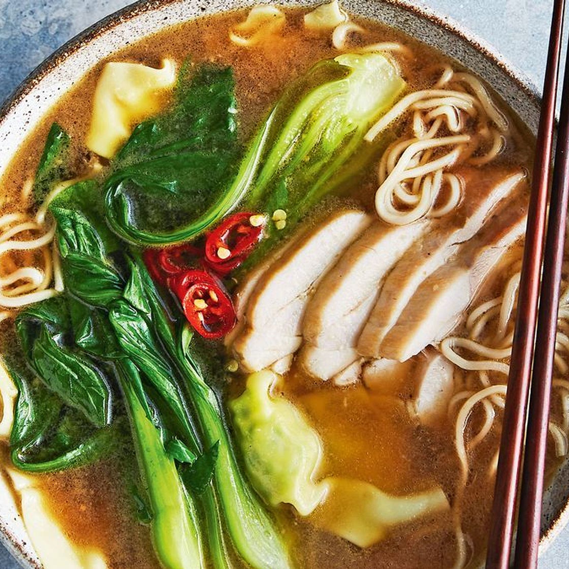 Express wonton noodle soup recipe
