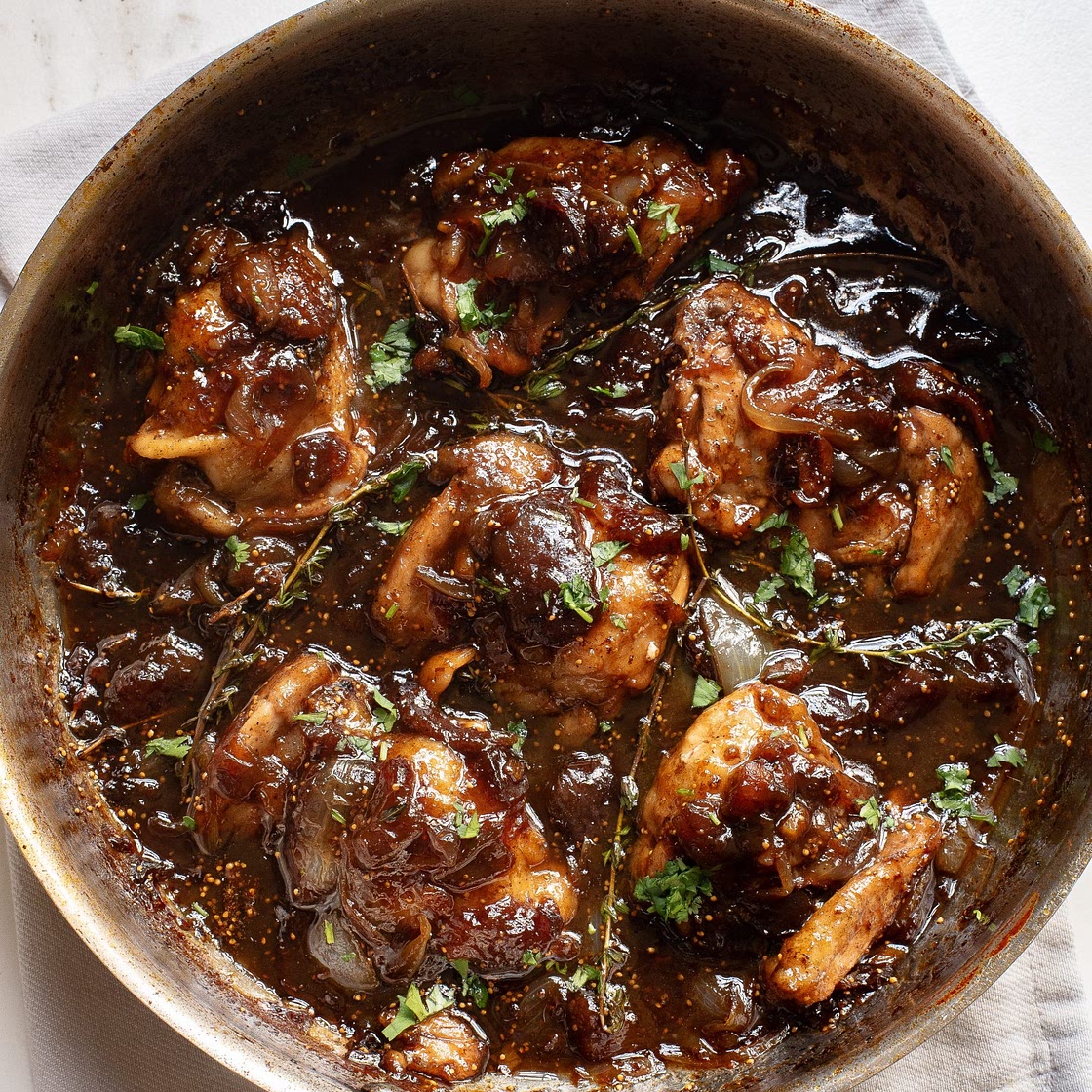 Balsamic Fig Glazed Chicken