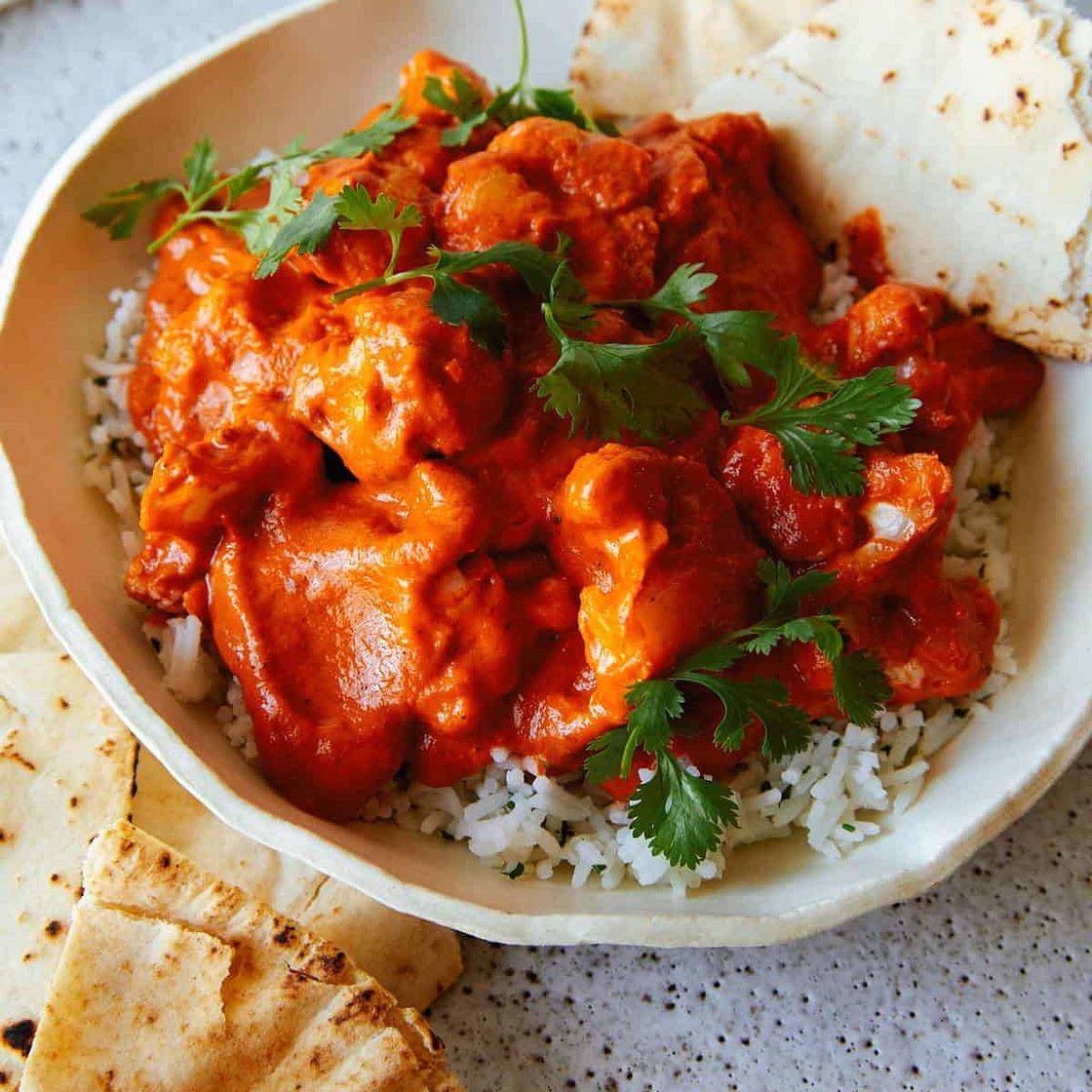 Indian Butter Cauliflower (Cauliflower Makhani)