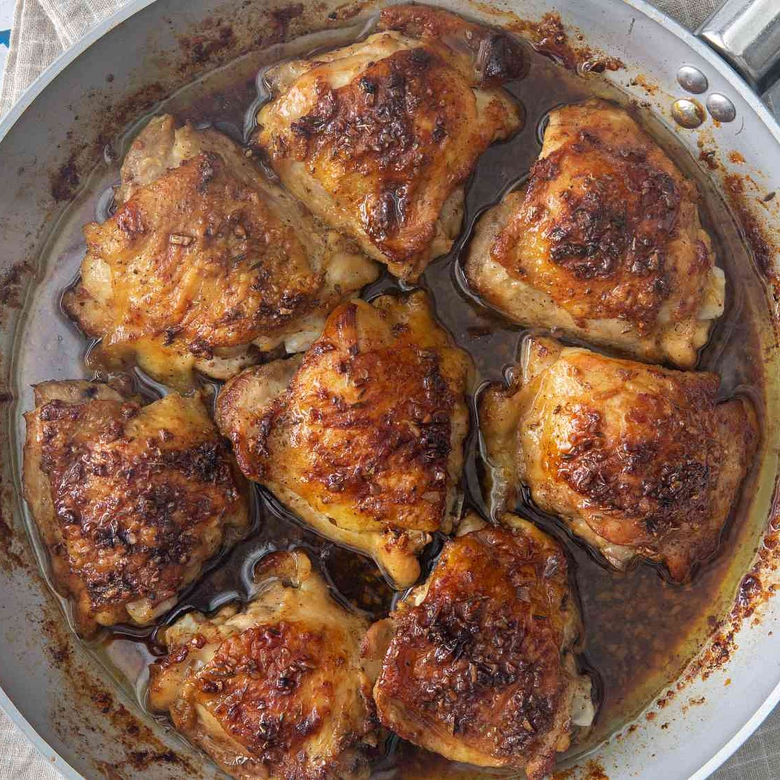 Garlic-Brown Sugar Chicken Thighs