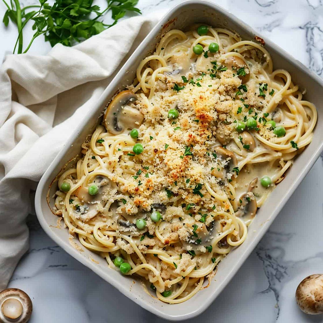 Vegan Mushroom Tetrazzini