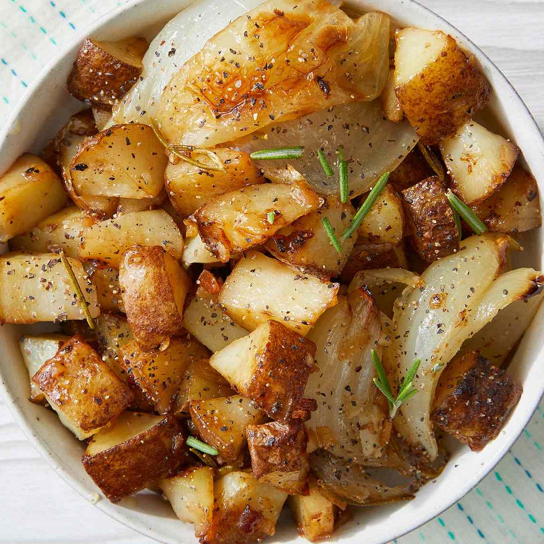 Roasted Potatoes and Onions - Easy and Delicious
