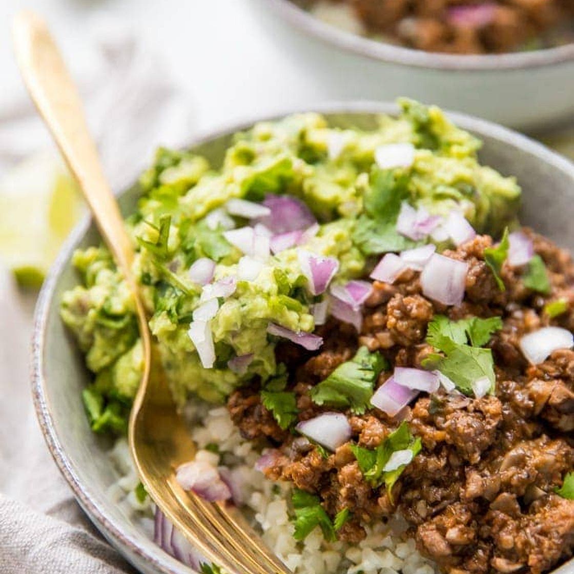 Whole30 Chipotle Beef & Avocado Bowls (Sofritas Copycat, Paleo)