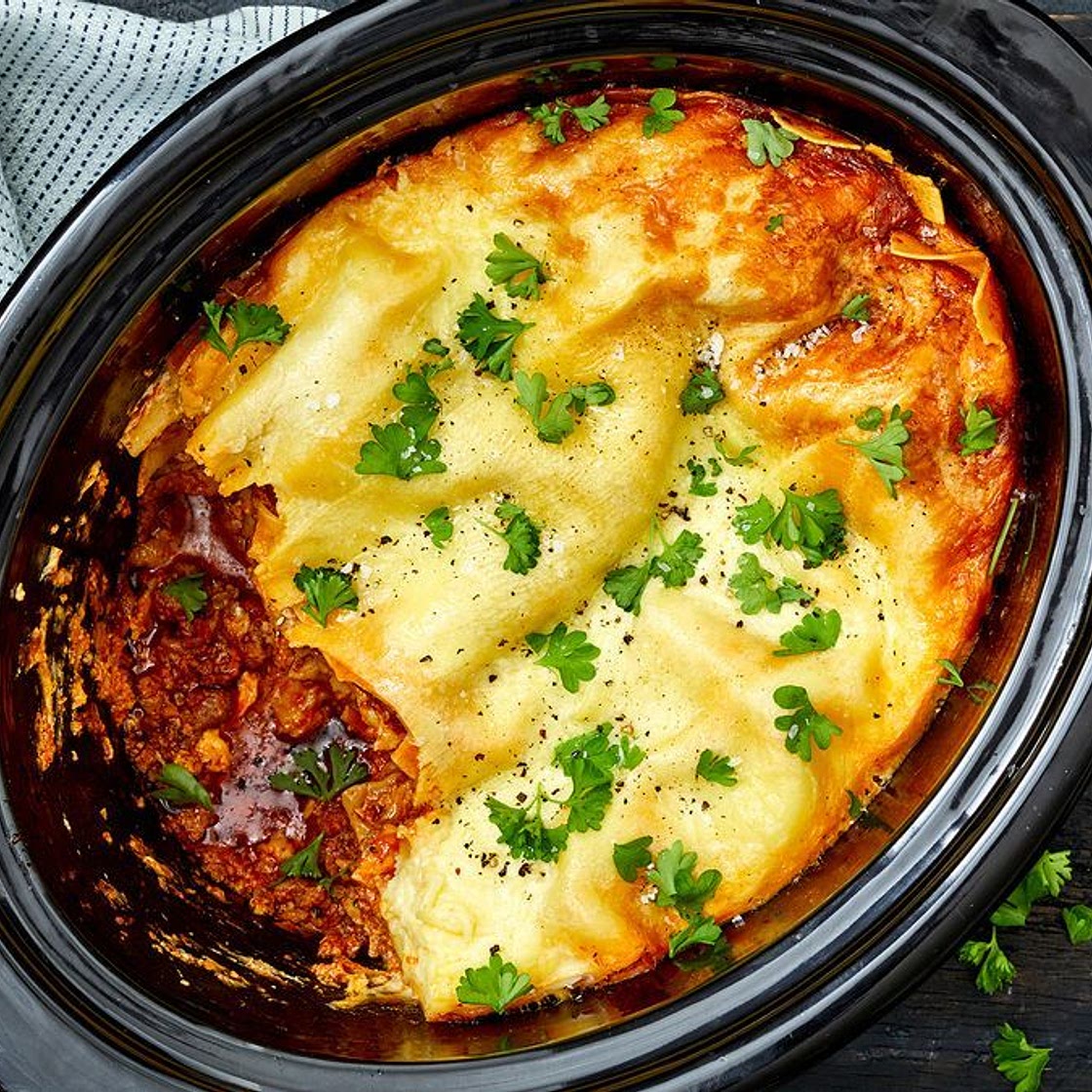 Easy slow-cooker lasagne