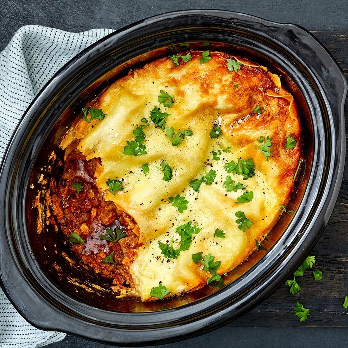 Easy slow-cooker lasagne