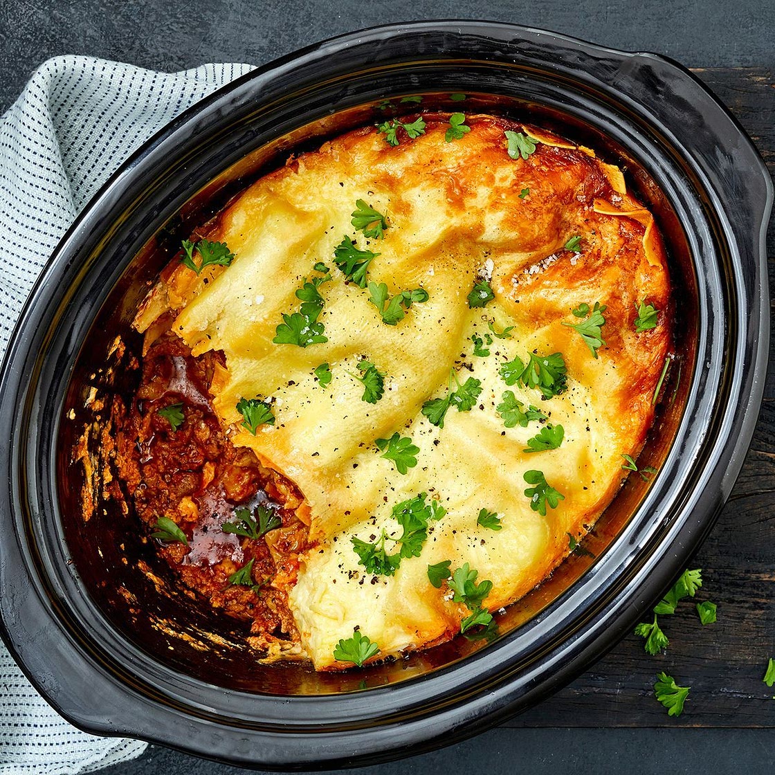 Easy slow-cooker lasagne