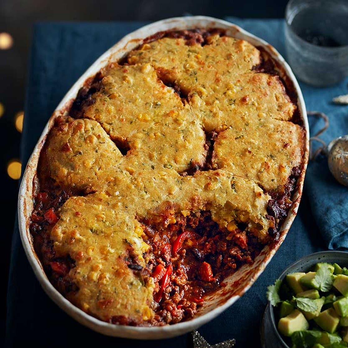 Cornbread tamale pie