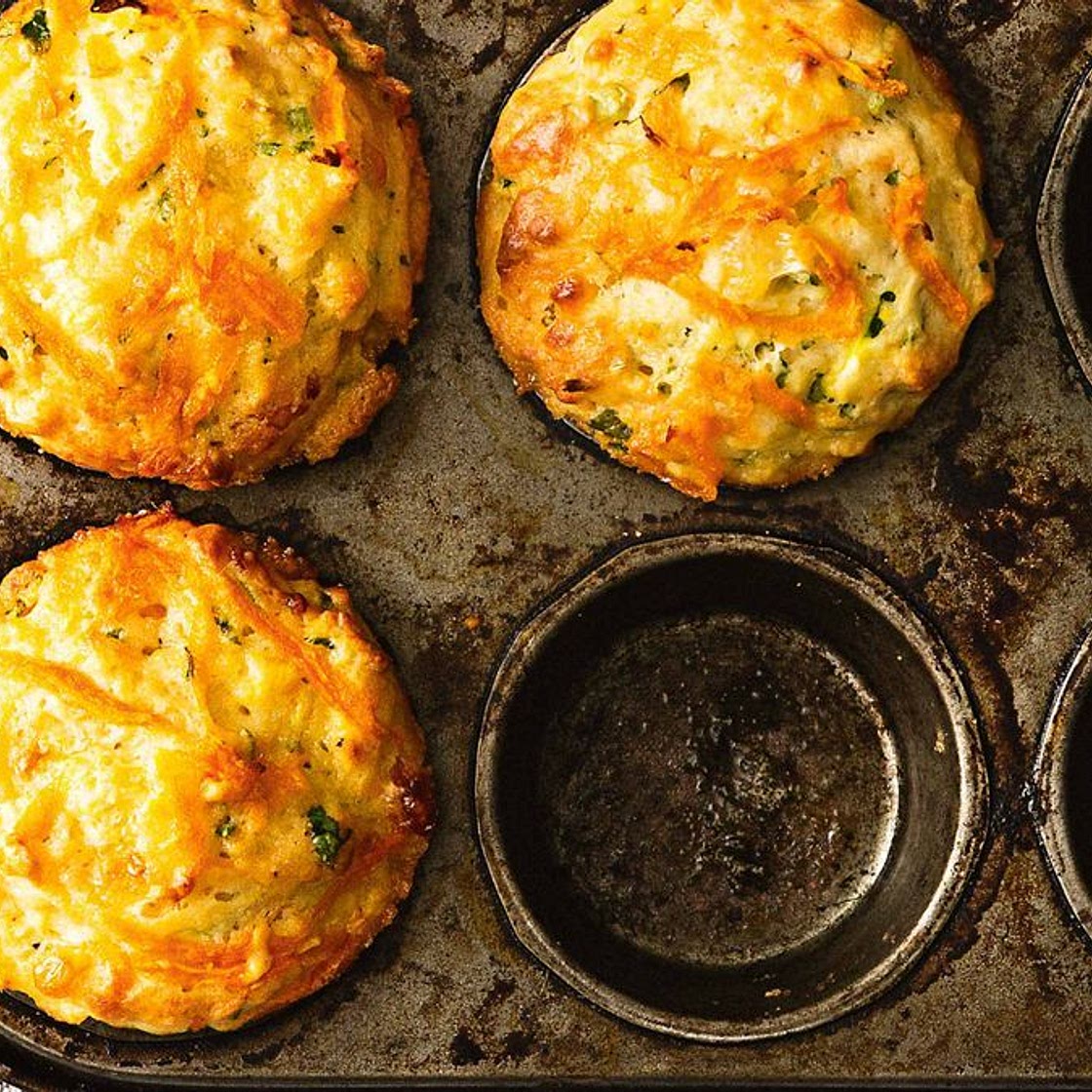 Zucchini, carrot and honey muffins
