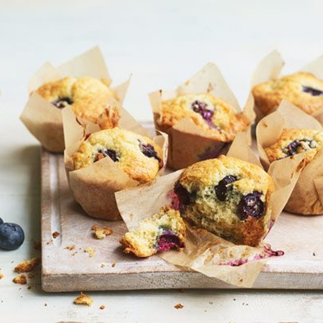 Easy blueberry muffins