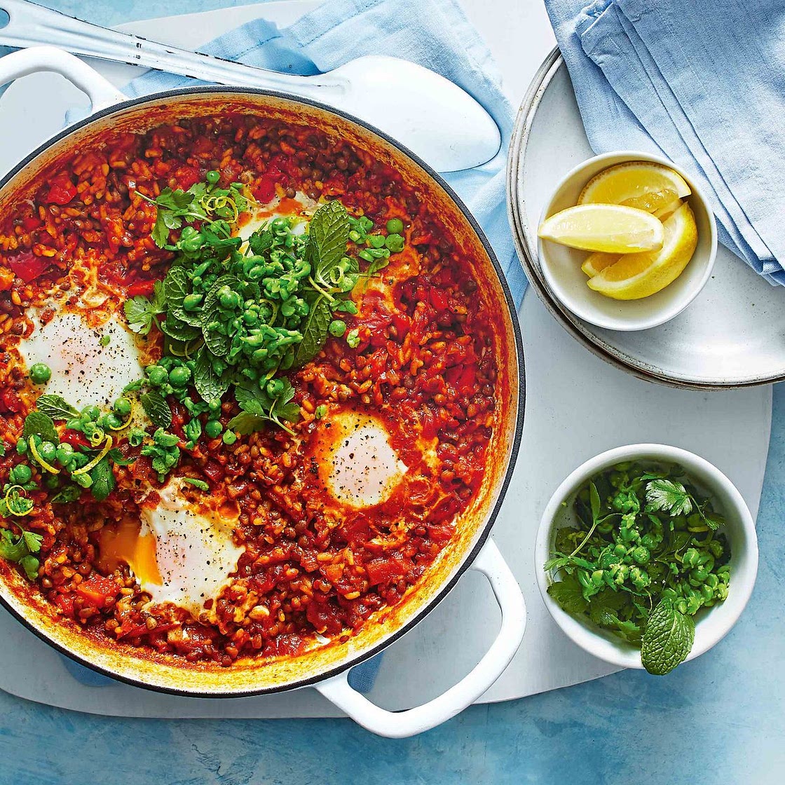 One-pan vegetarian paella recipe