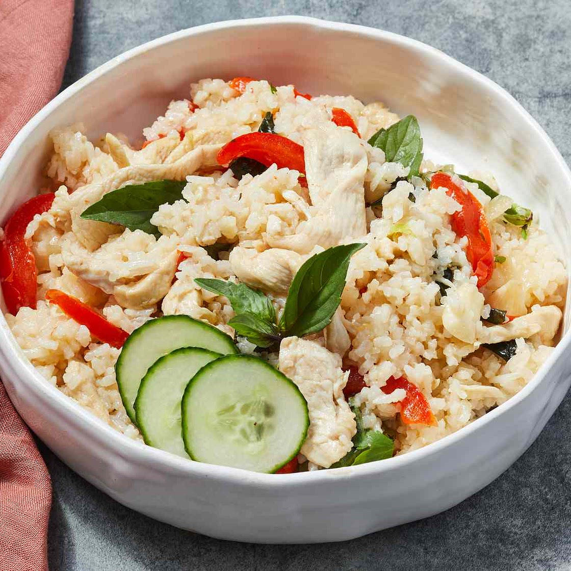 Thai Spicy Basil Chicken Fried Rice