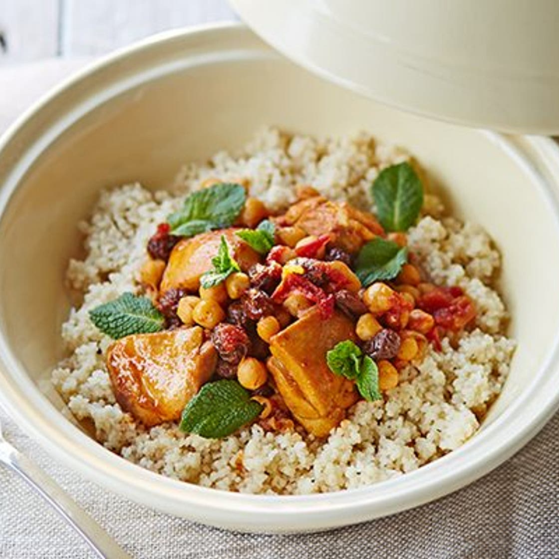 Easy chicken & chickpea tagine