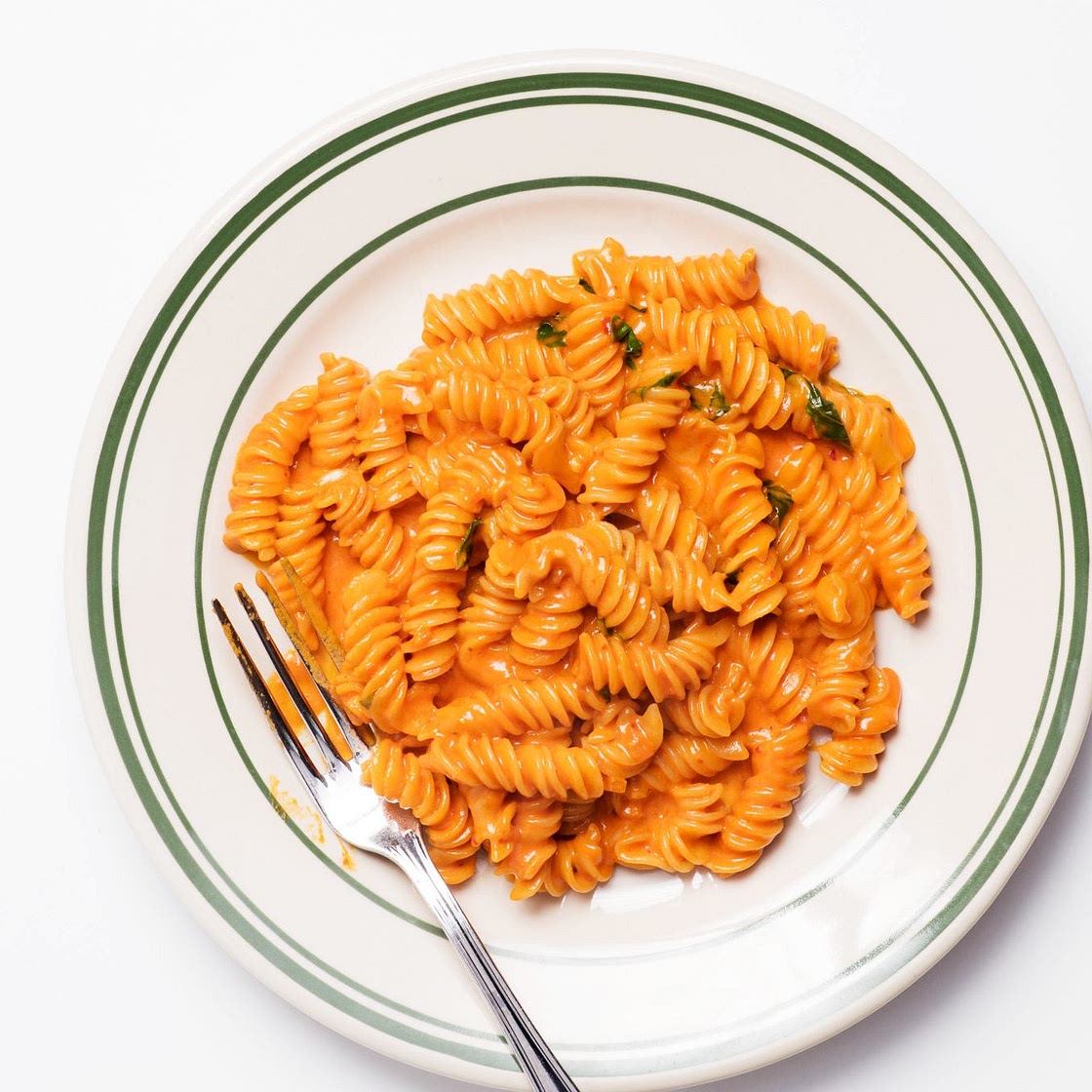 Pasta Alla Vodka With Basil and Parmesan