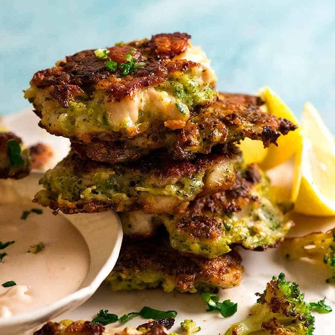 Broccoli Chicken Fritters
