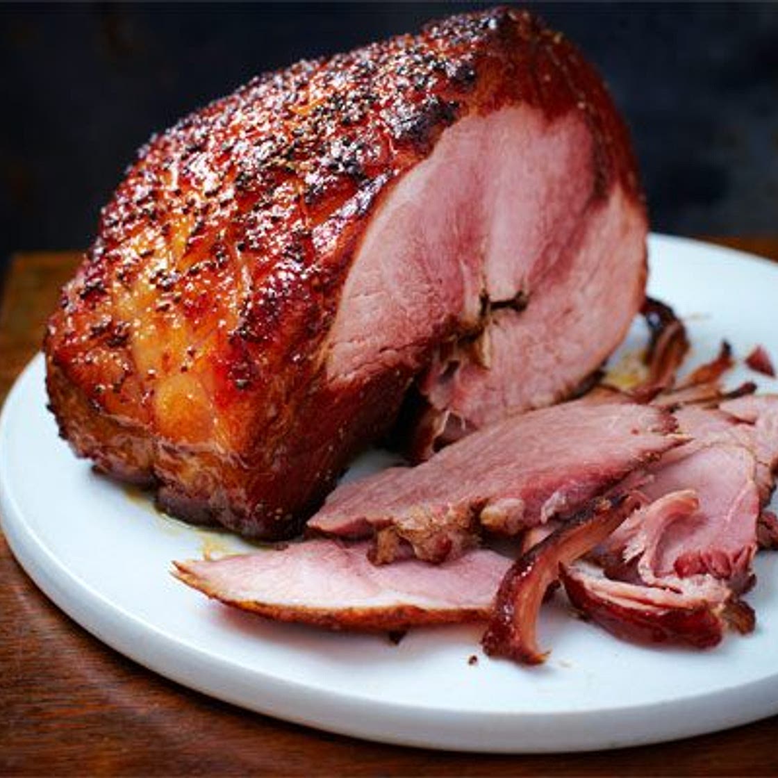 Cola ham with maple & mustard glaze