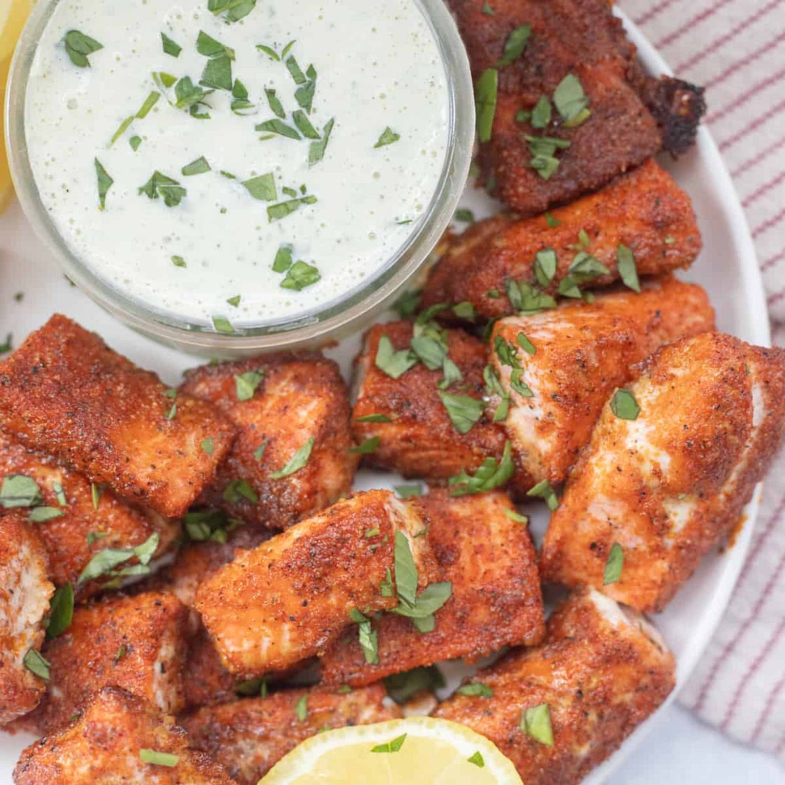 Baked Salmon Nuggets