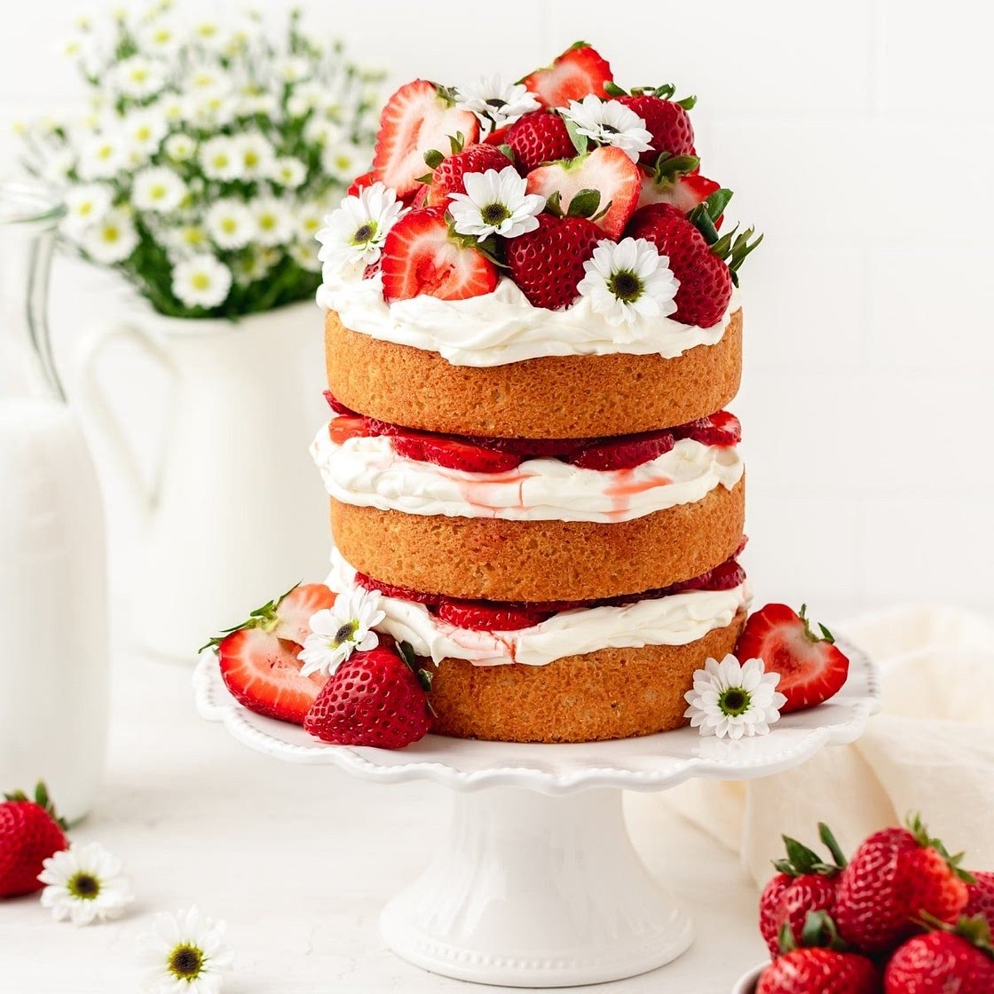 Strawberry Shortcake Layer Cake