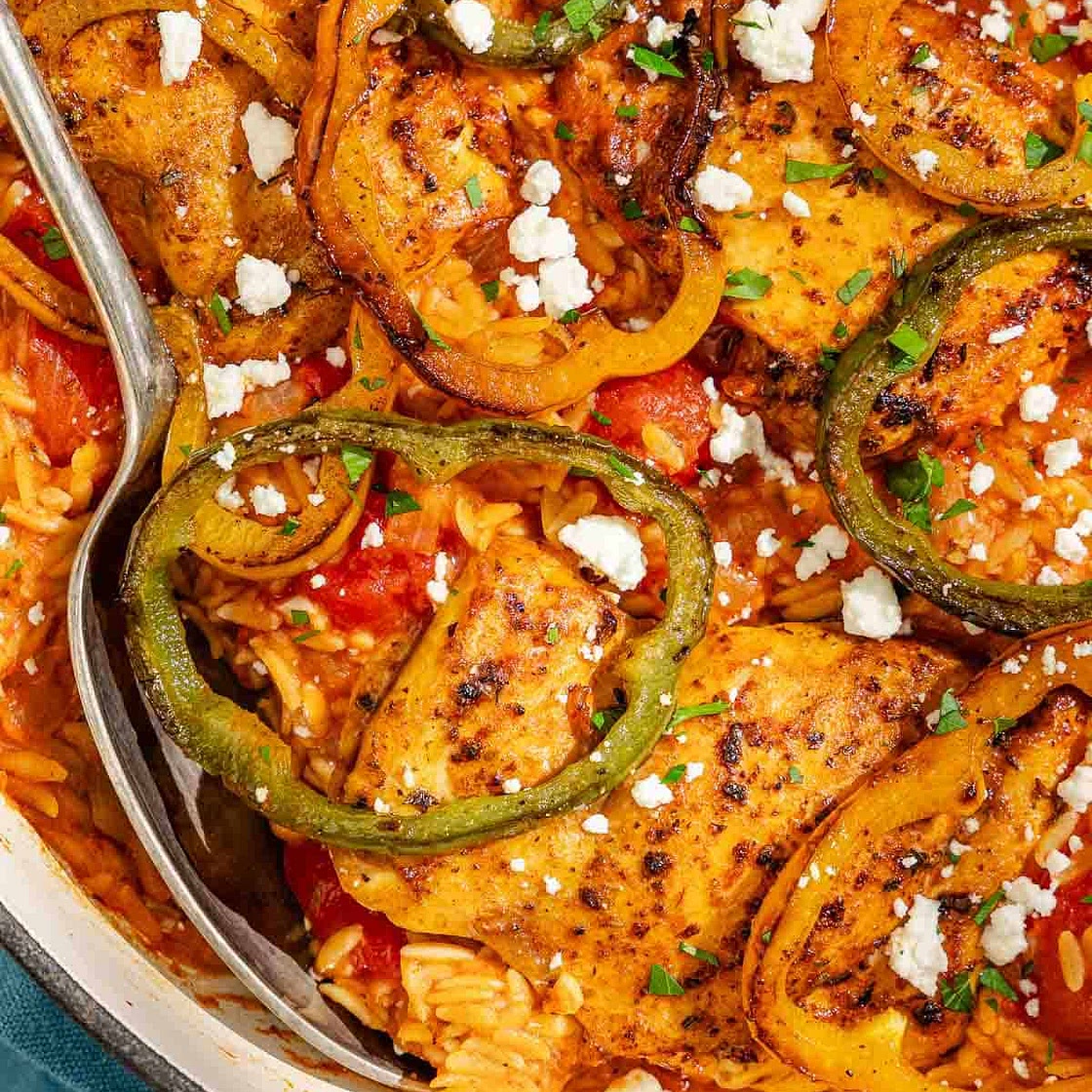 One Pan Chicken Orzo