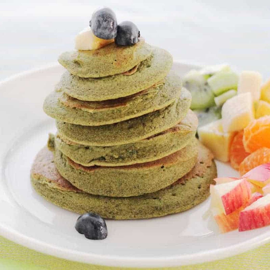 Best Banana Spinach Pancakes