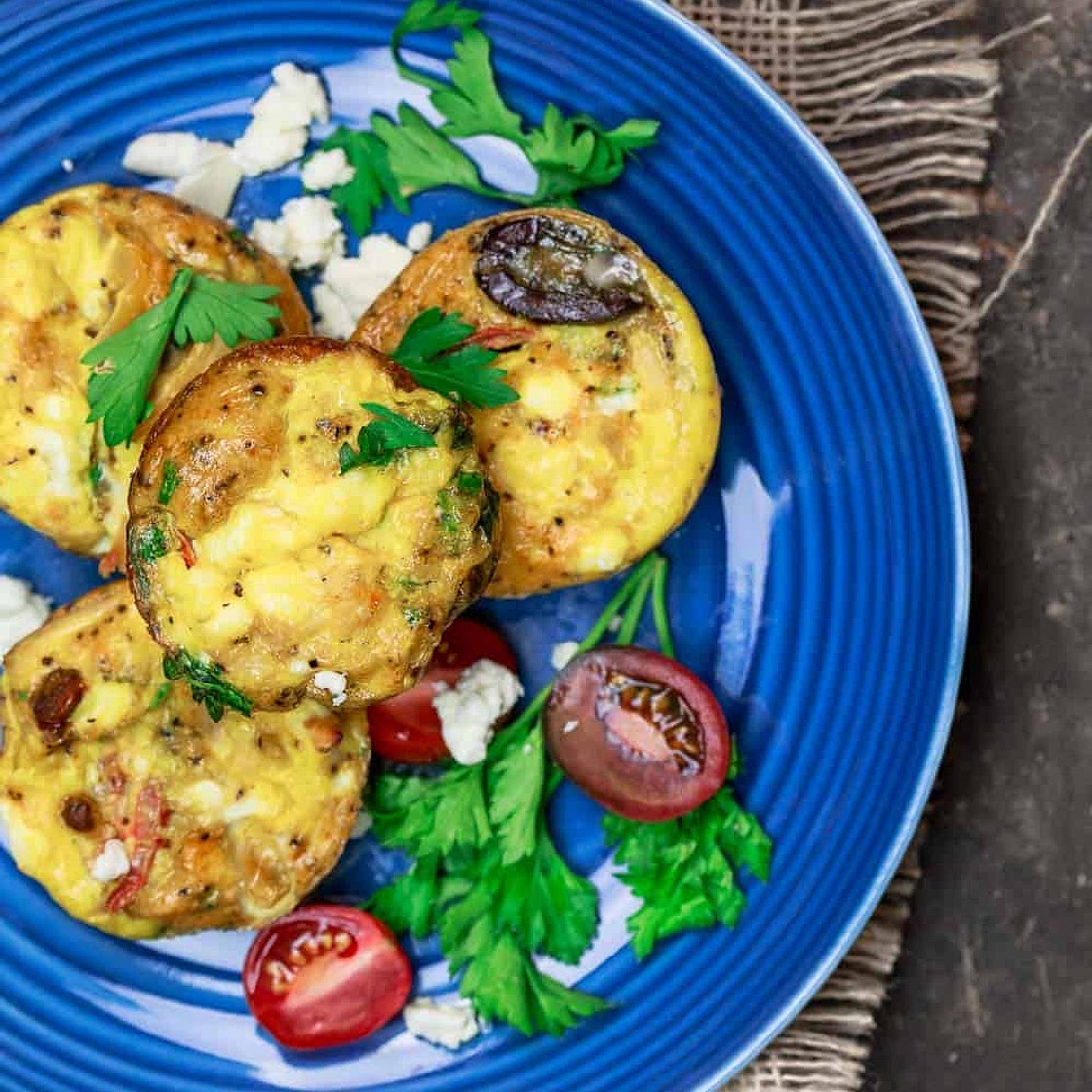 Mediterranean Breakfast Egg Muffins