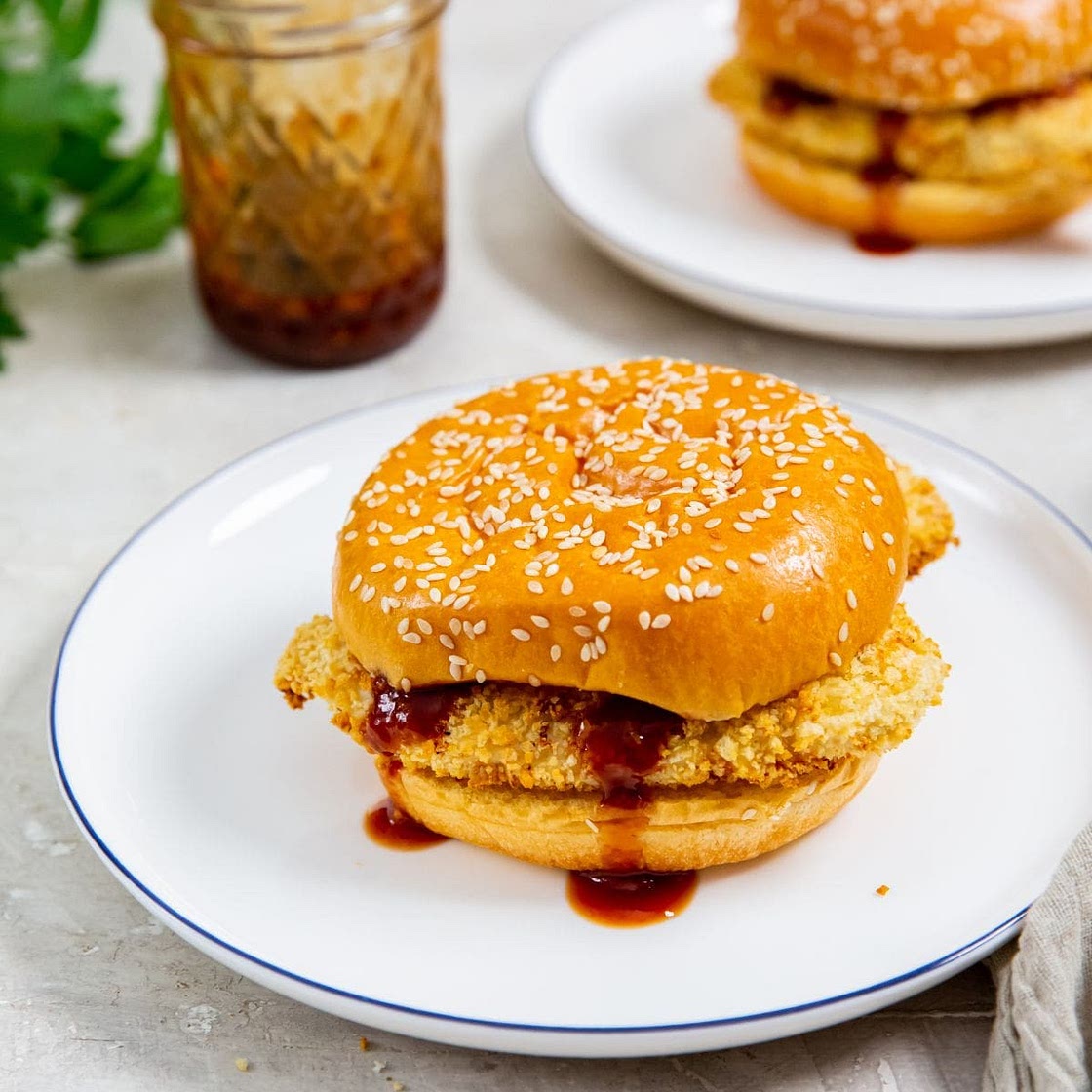 Air Fryer Katsu Chicken Sandwich