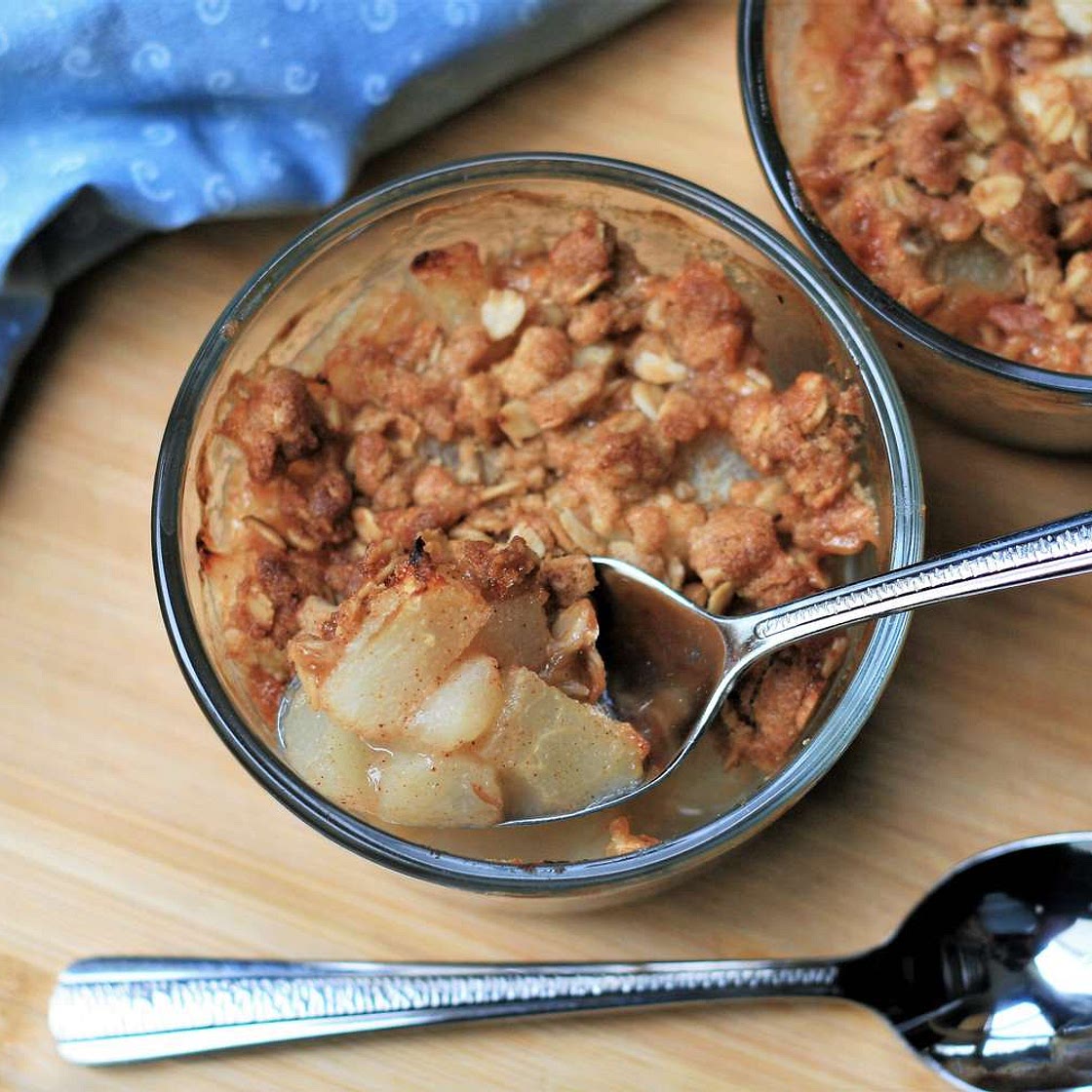 Air Fryer Pear Crisp for Two