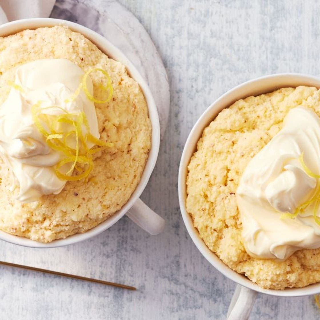 Easy Keto Lemon Mug Cake recipe