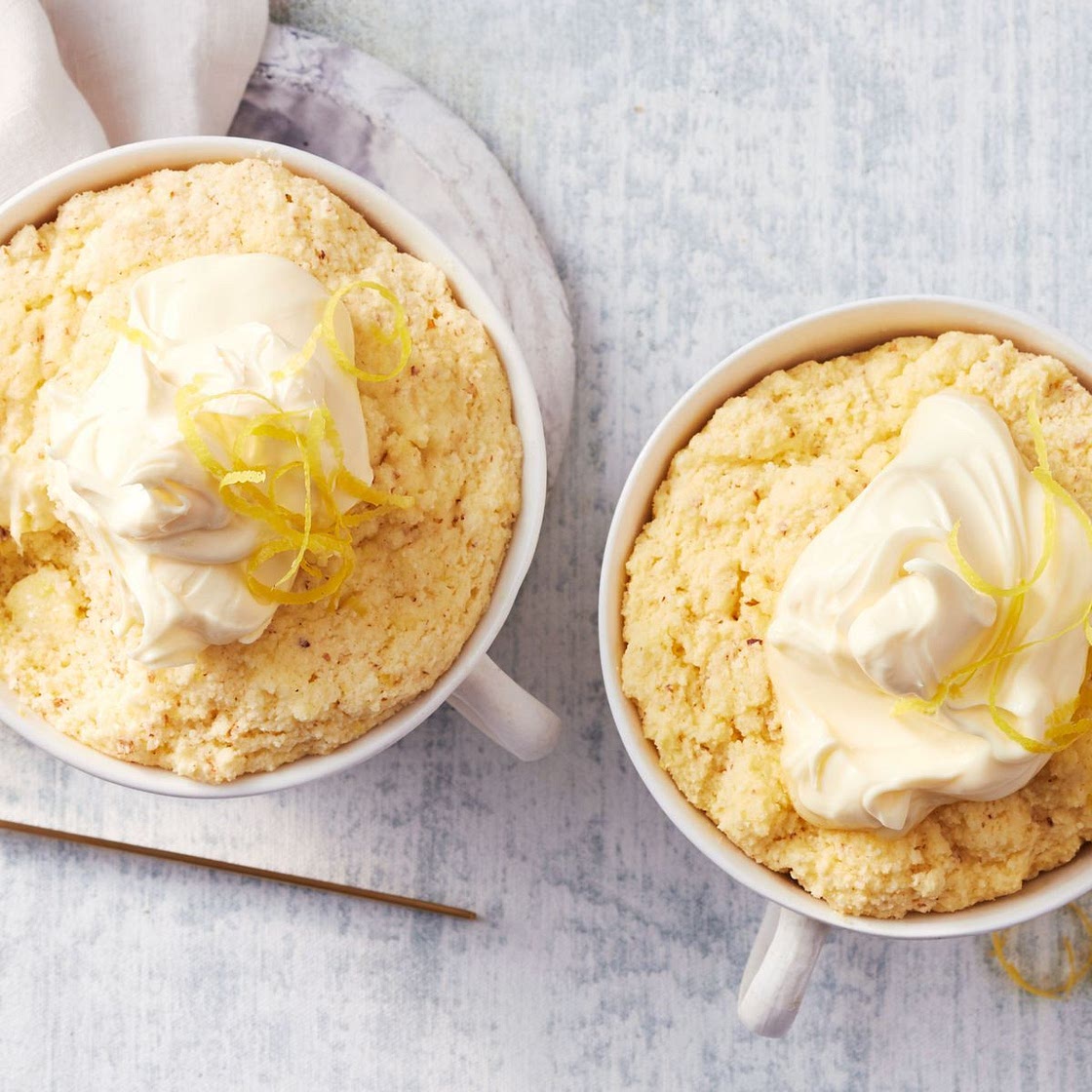 Easy Keto Lemon Mug Cake recipe