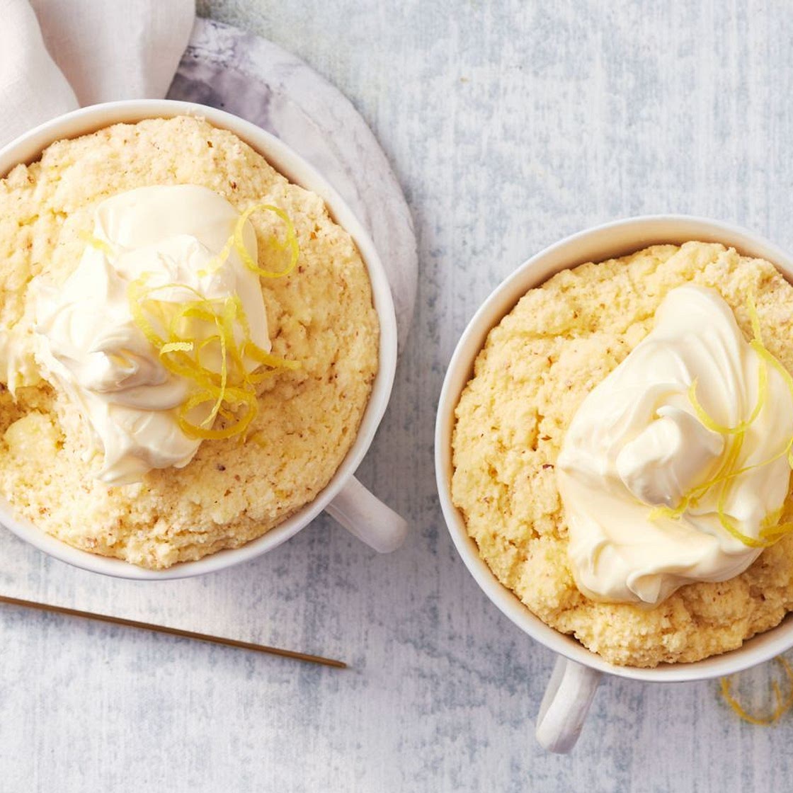Easy Keto Lemon Mug Cake recipe
