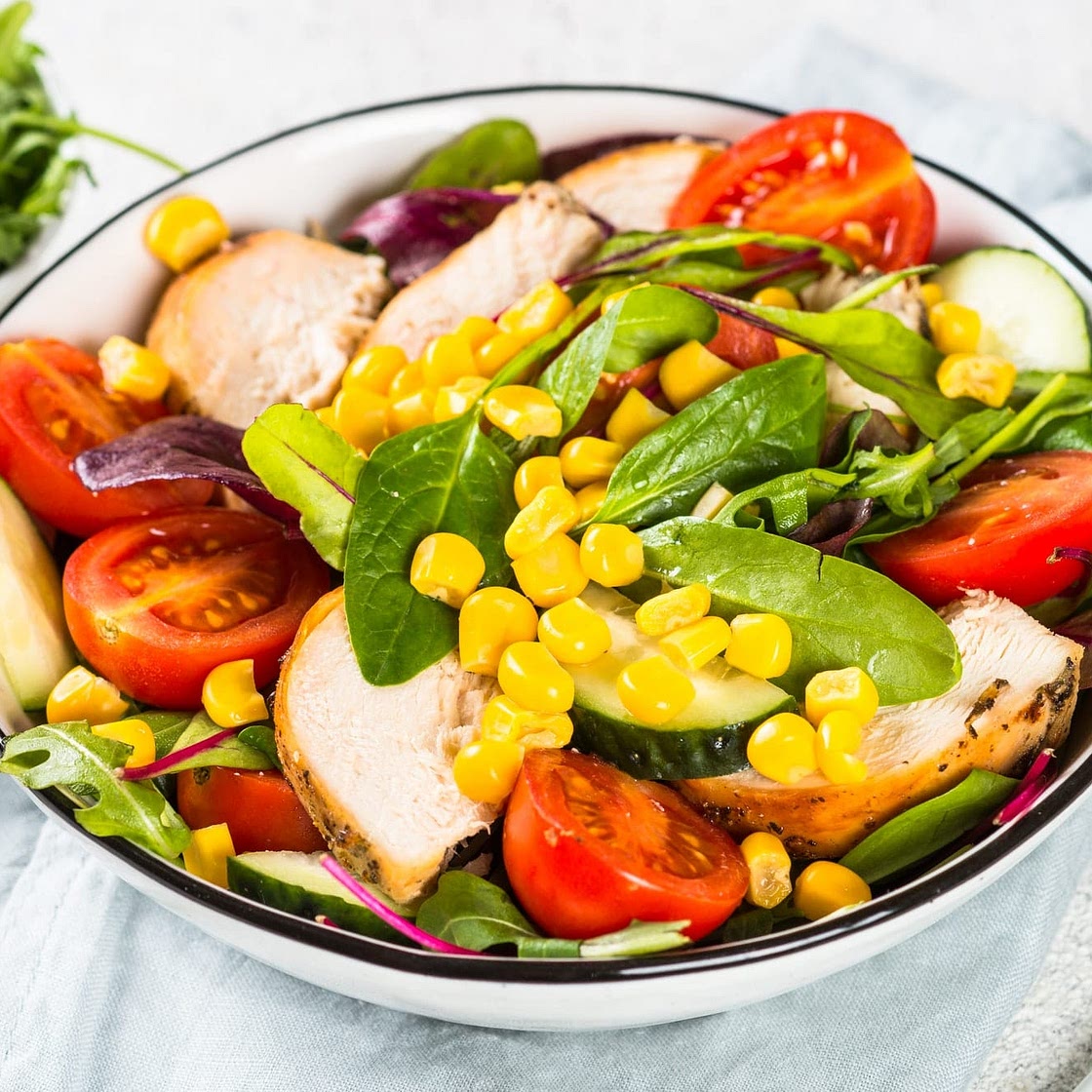 Gratifying BBQ Grainy Mustard Chicken Salad