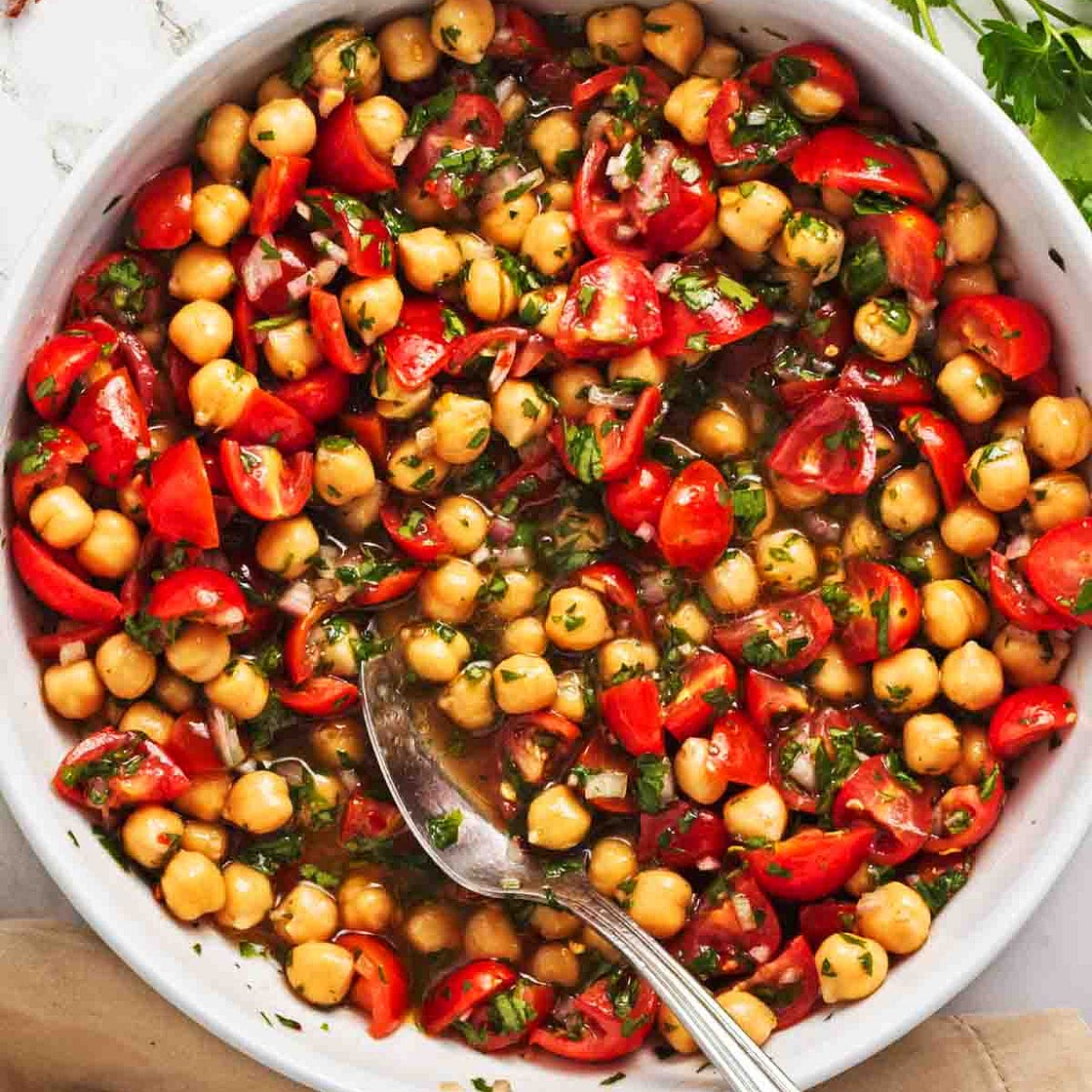 Easy Marinated Chickpeas