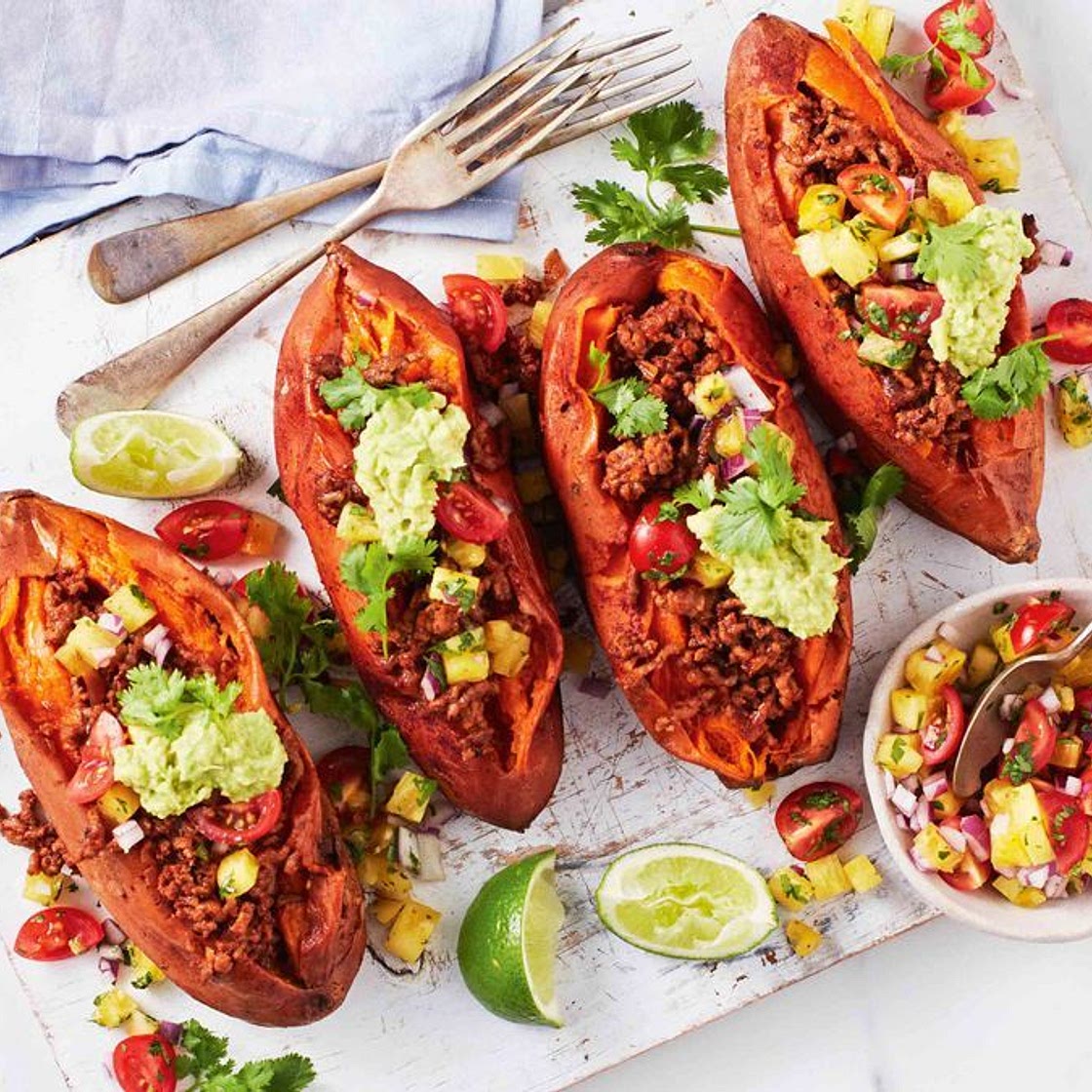 Better-for-you sweet potato tacos recipe